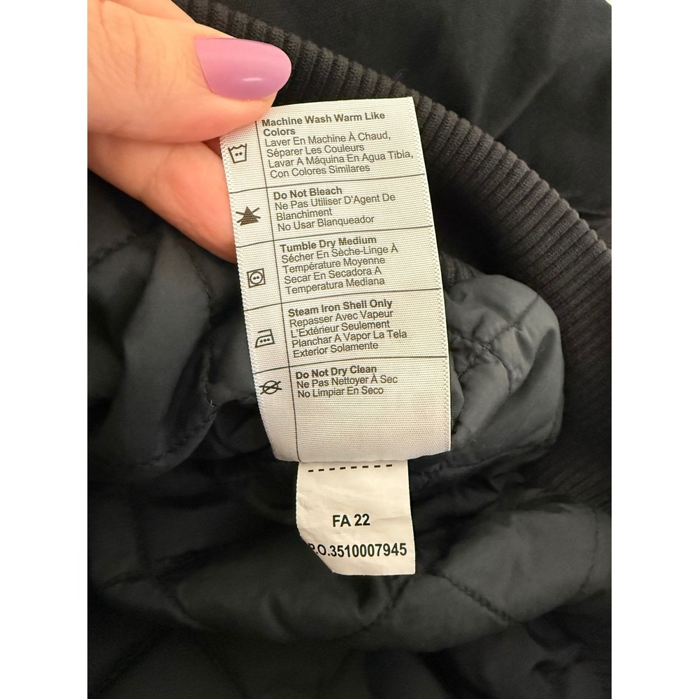 Carhartt Jacket Mens XL Heavyweight Hooded Loose Fit Quilted Black Chores - Picture 9 of 12